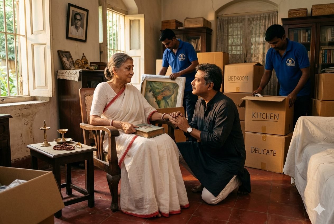 A 50-Year Home Left Behind: Senior Move Dakshineswar → Garia